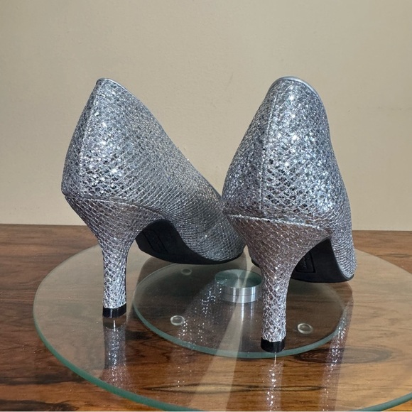 Fiona silver sparkly glittery heels size 8 - Picture 7 of 17